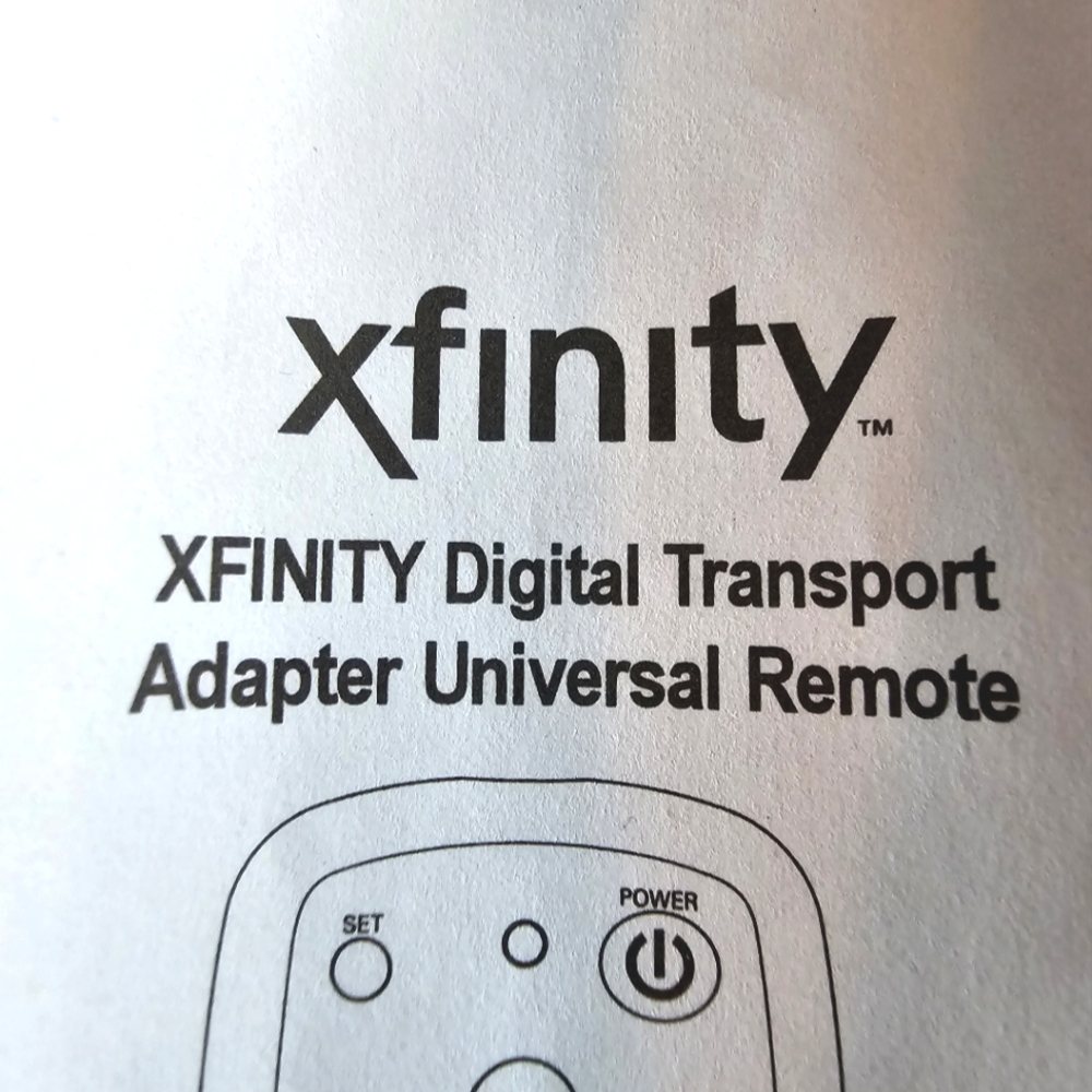 New Xfinity/Comcast Digital Transport Adapter Remote Control And Code Manual - Picture 3 of 6